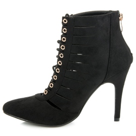 Cm Paris Bottines ajourées le noir 3