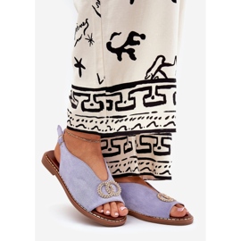 Sandales féminines avec Eco Eco Eco Eco bleu 1