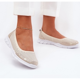 Cuir OpenWork Vinceza Ballerinas 95323 beige 2 Cuir OpenWork Vinceza Ballerinas 95323 beige 2