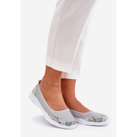 Cuir OpenWork Vinceza Ballerinas 95323 Gray gris 1 Cuir OpenWork Vinceza Ballerinas 95323 Gray gris 1