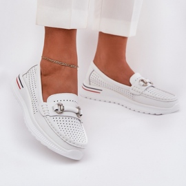 OpenWork Vinceza Natural Ballerinas 95331 White blanche 2 OpenWork Vinceza Natural Ballerinas 95331 White blanche 2