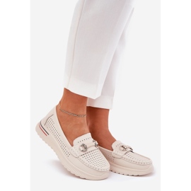 Openwork Vinceza 95331 Ballerines naturelles beige 1