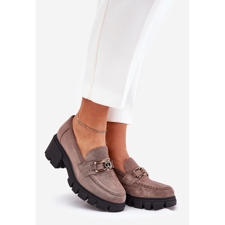 Vinceza Eco Suede pour femmes chaussures avec décoration Vincez 39921 beige noire 1 Vinceza Eco Suede pour femmes chaussures avec décoration Vincez 39921 beige noire 1