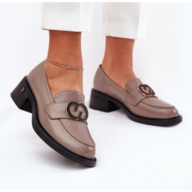 Vinceza 18102 Mandards en cuir beige 2