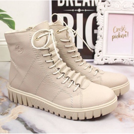 Rieker W RKR279C bottes à plateforme isolées, beige 15