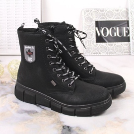 Bottes confortables imperméables Rieker W RKR557 le noir 15