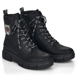 Bottes confortables imperméables Rieker W RKR557 le noir 19