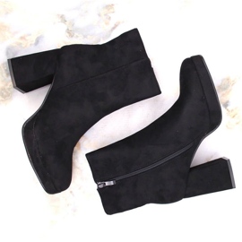 Bottines en daim Jezzi W JEZ411A, noir le noir 8