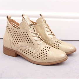 Bottines ajourées dorées Potocki W WOL205 d'or 13