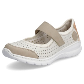 Chaussures ajourées confortables Rieker W RKR575A, beige 26