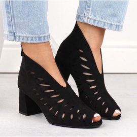 Bottines en daim Potocki W WOL225A, noir le noir 8