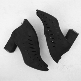Bottines en daim Potocki W WOL225A, noir le noir 10