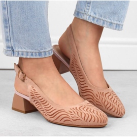 Sandales en daim Jezzi W JEZ403C rose 9