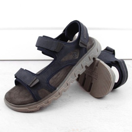 Sandales Velcro confortables Bugatti M INT1999 bleu marine 6