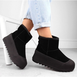 Big Star Bottes de neige sur la grande étoile de la plate-forme INT2023A le noir 7