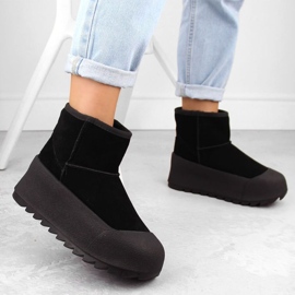 Big Star Bottes de neige sur la grande étoile de la plate-forme INT2023A le noir 8