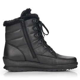 Rieker Bottes isolées en cuir Remonte W RKR629B noir le noir 21