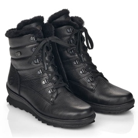 Rieker Bottes isolées en cuir Remonte W RKR629B noir le noir 24
