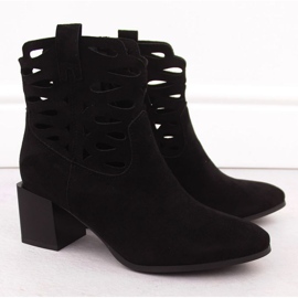 M.Daszyński Bottes de femmes sur le pilier M. Daszyński noir le noir 10