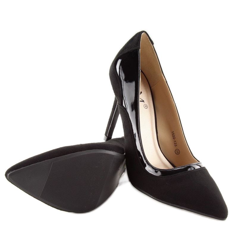 Talons hauts pour femmes noirs 1522-133 Noir 2