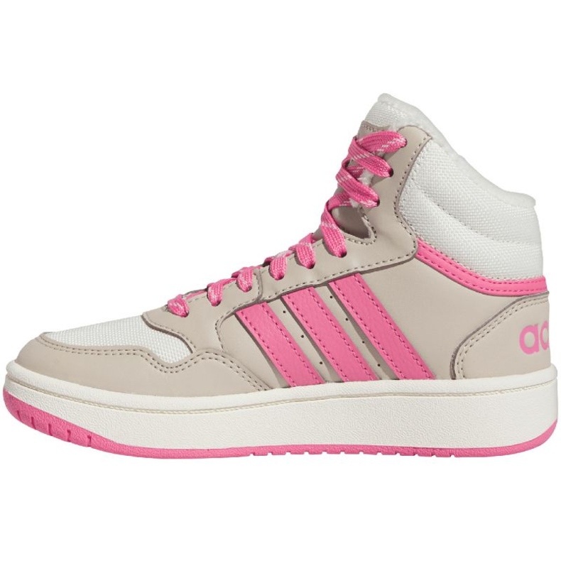 Chaussures Adidas Hoops Mid 3.0 K IF7739 beige 1