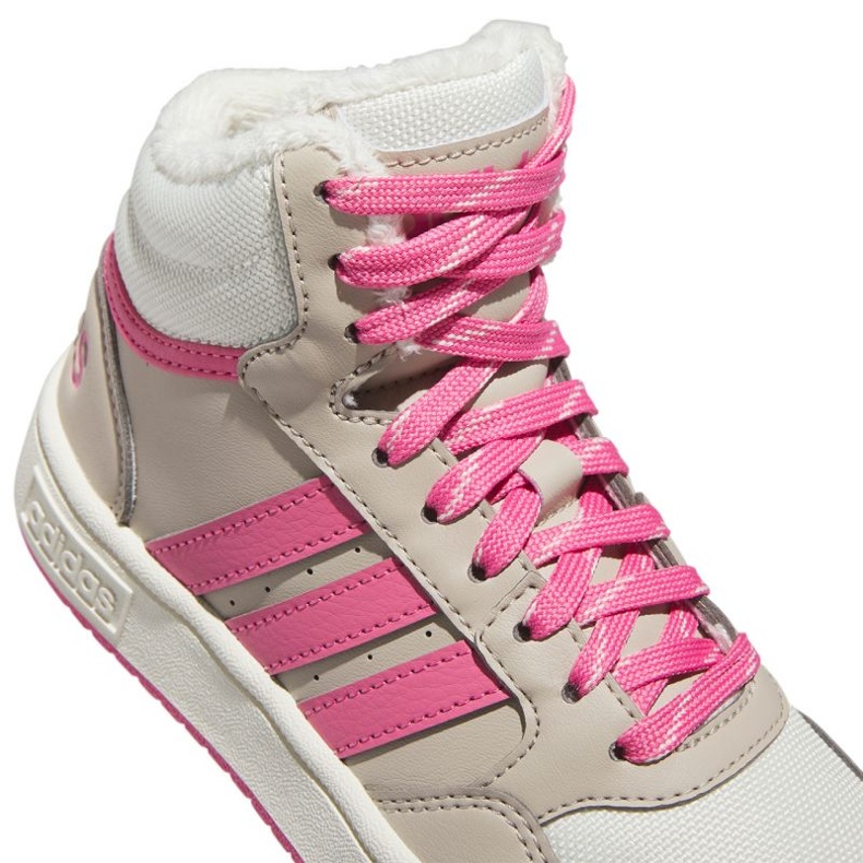 Chaussures Adidas Hoops Mid 3.0 K IF7739 beige 5
