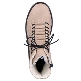 Bottes isolées beiges confortables pour femmes Rieker Y3420-60 2 Bottes isolées beiges confortables pour femmes Rieker Y3420-60 2