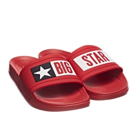 Red Big Star DD274A267 chaussons de plage en caoutchouc rouge 2
