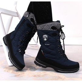 Bottes d'hiver imperméables bleu marine American Club pour femmes 2