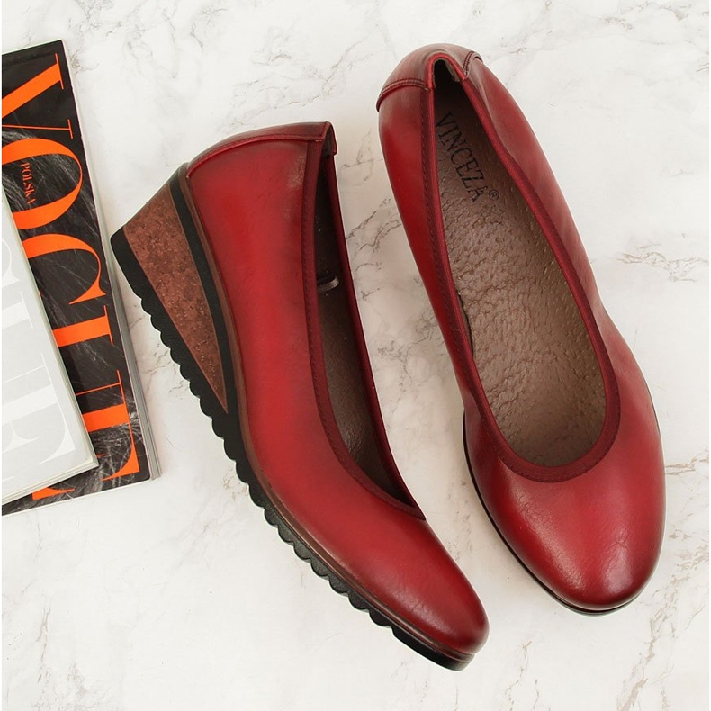 Escarpins compensés Vinceza rouges 2 Escarpins compensés Vinceza rouges 2