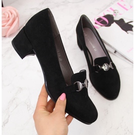 Chaussures noires pour femmes avec bloc par Sergio Leone le noir 2