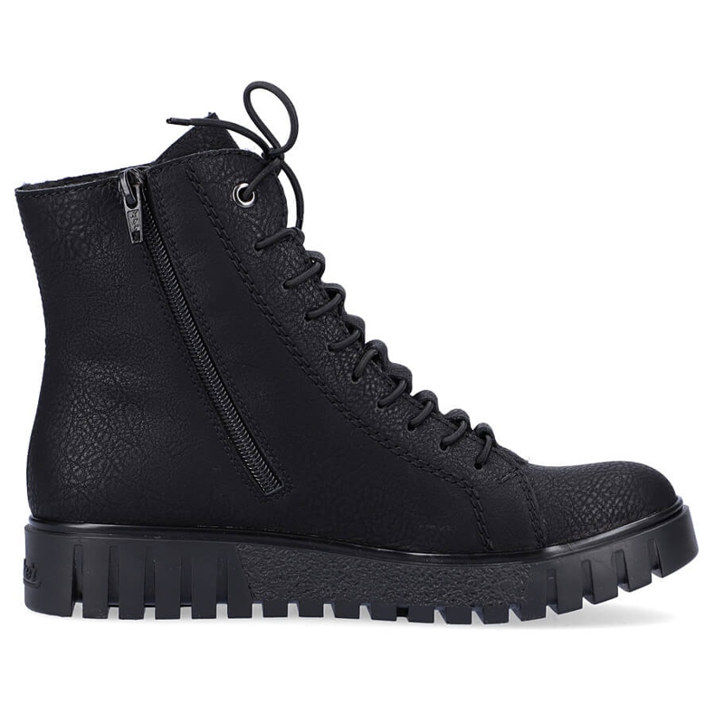 Bottes pour femmes isolées Rieker Y3420-00 noires le noir 1