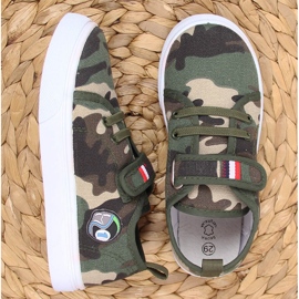 Baskets enfant Atletico fermeture scratch fermeture scratch vert 3