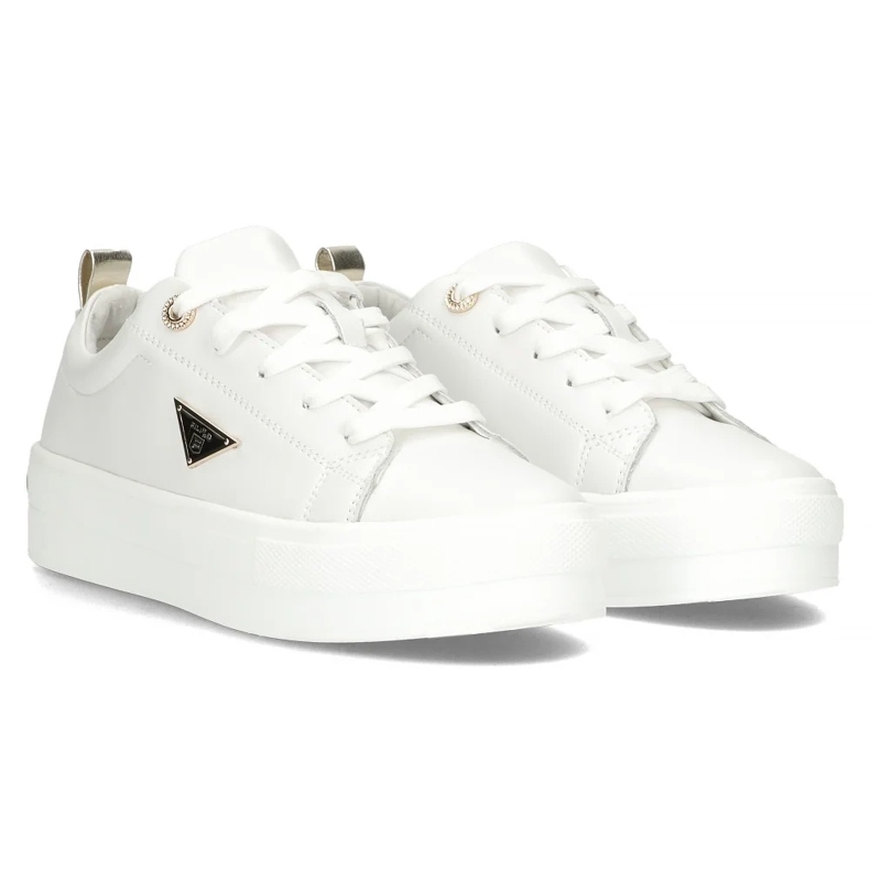 Sneakers en cuir Filippo DP3533 / 25 Wh blanc 1