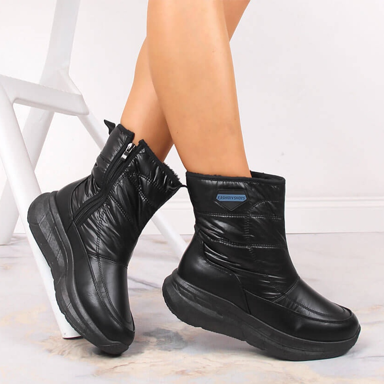 Bottes de neige sportives isolées noires Filippo pour femmes 2