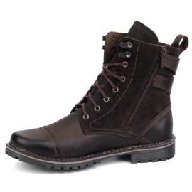 Olivier Chaussures masculines Cuir de moto militaire 83Kz marron brun 1 Olivier Chaussures masculines Cuir de moto militaire 83Kz marron brun 1