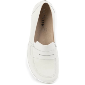 Olivier Muisseaux en cuir minimalistes aux pieds nus 1280 ECRU blanc 1