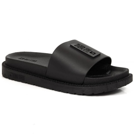 Chaussons compensés noirs pour femmes Big Star LL274429 le noir 2