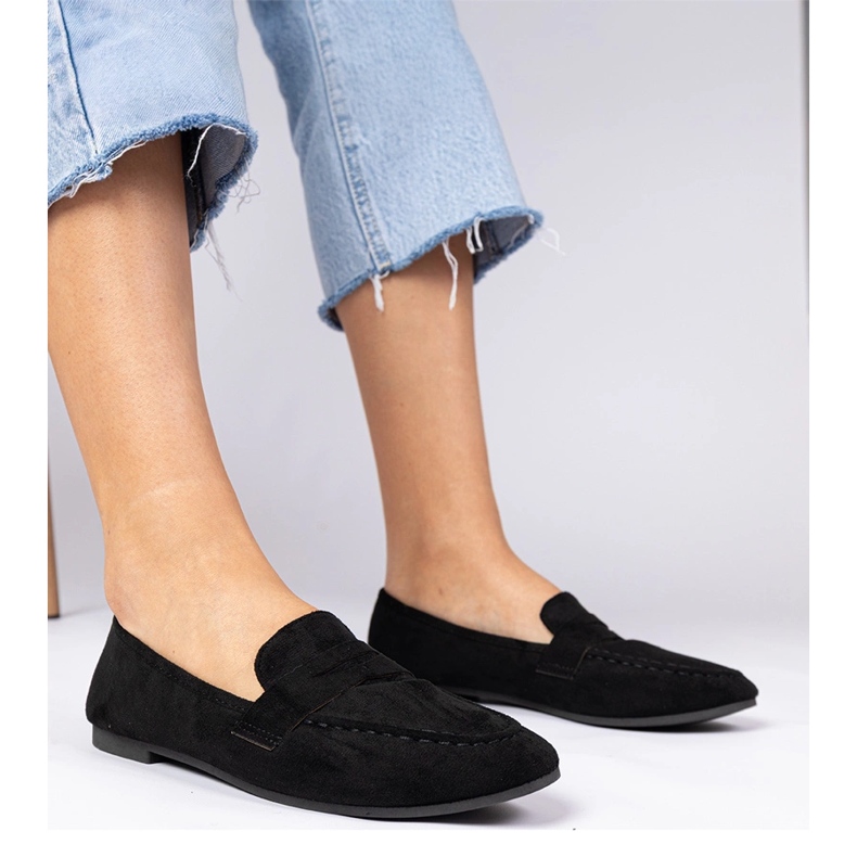 Mocassins noirs élégants d'Ekozamsz 1