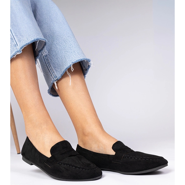 Mocassins noirs élégants d'Ekozamsz 2