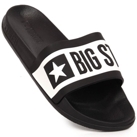 Chaussons de sport noirs Big Star LL274739 blanche 1