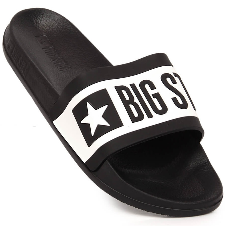 Chaussons de sport noirs Big Star LL274739 blanc 1
