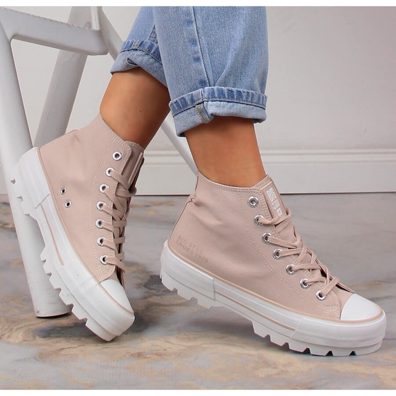 Baskets Femme Big Star Nude LL274157 beige 1