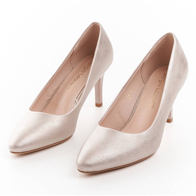 Escarpins femme Sergio Leone 1336 dorés d'or 2