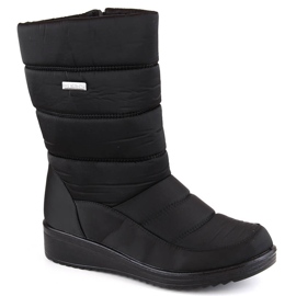 Bottes de neige bottes hautes pour femmes noires News 5028 1