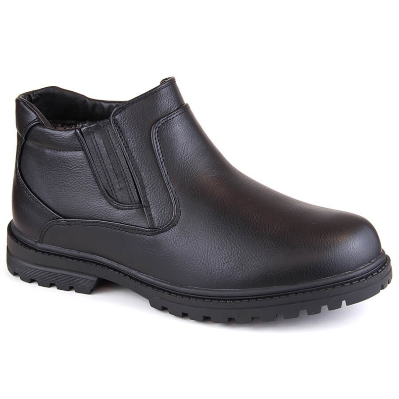 Atletico Bottes pour hommes, bottes Chelsea isolées, noires Style homme WS-006 2