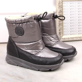 Bottes de neige imperméables pour enfants avec membrane isolée, gris Kornecki 6896 2