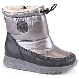 Bottes de neige imperméables pour enfants avec membrane isolée, gris Kornecki 6896 1