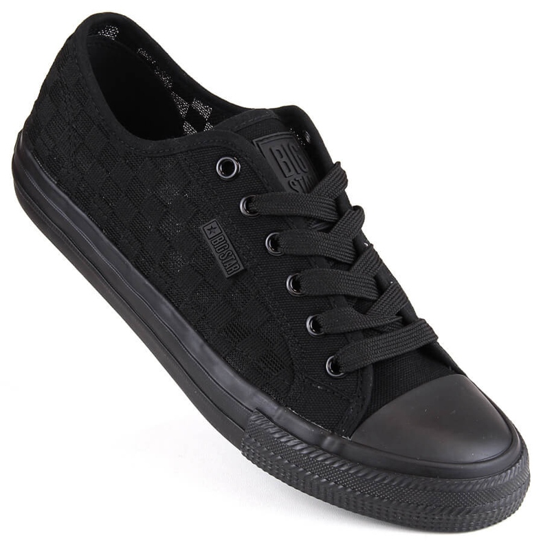 Baskets ajourées noires femme Big Star LL274072 le noir 1 Baskets ajourées noires femme Big Star LL274072 le noir 1