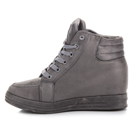 Baskets en daim gris 2